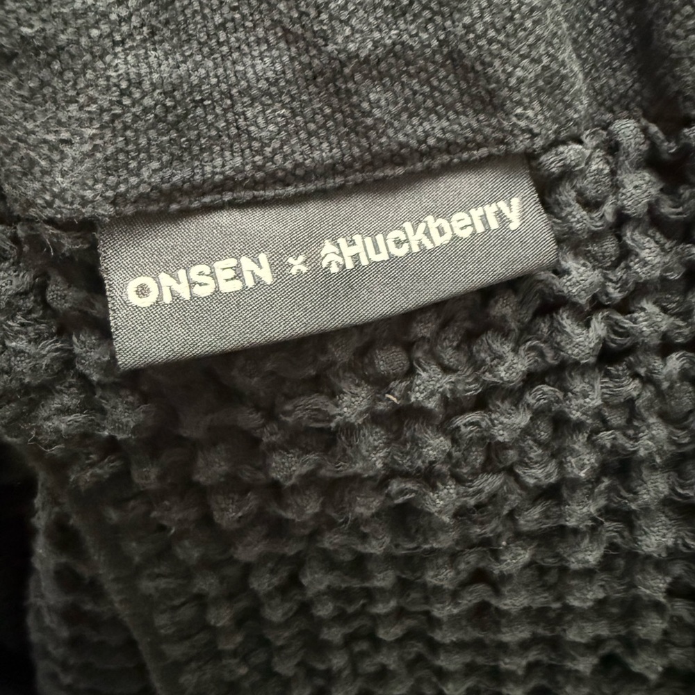 Onsen x Huckberry dark blue  Textured Towels